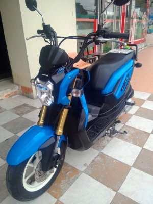 Honda Zoomer X ปี 2557 สีน้ำเงิน ดำ สวยสุดคุ้ม เท่ห์สภาพนางฟ้ามากๆ Honda Zoomer X ปี 2557 สีน้ำเงิน ดำ สวยสุดคุ้ม เท่ห์สภาพนางฟ้ามากๆ