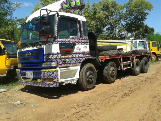 ขาย HINO Profia 12 ล้อ พื้นเรียบ มีระบบลำโพงลากพ่วง เครื่อง P11C 320 แรงม้า คัสซีสวยตลอดเส้น แอร์เย็น ทะเบียนพร้อมโอน