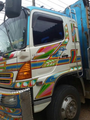 ขายรถสิบล้อ HIno MEGa FM 320 ปี50 พ่วงคอกเกษตรดั้มเนียมอู่เบี้ม นครสวรรค์