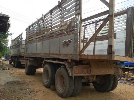 ขายรถสิบล้อ HIno MEGa FM 320 ปี50 พ่วงคอกเกษตรดั้มเนียมอู่เบี้ม นครสวรรค์