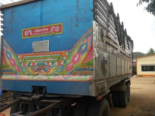 ขายรถสิบล้อ HIno MEGa FM 320 ปี50 พ่วงคอกเกษตรดั้มเนียมอู่เบี้ม นครสวรรค์