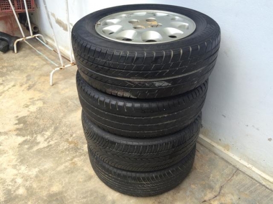 ล้อแม็คขอบ 14 4 รู 100 พร้อมยาง รายละเอียดตามรูป ราคาต่อรองได้ อยู่ใกล้ทางแยกสามพราน นครปฐม