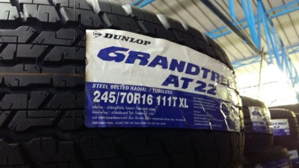 ขายยางใหม่ DUNLOP GRANDTREK AT22 245/70-16 เส้นละ 3900