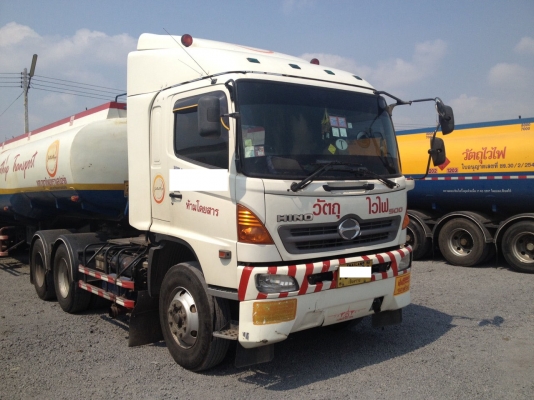 สิบล้อหัวลากมือสอง,Hino Mega 380 แรงปี 52 เฟืองเร็ววิ่ง 6xx,xxx โล มี 3 หัว พร้อมใช้
