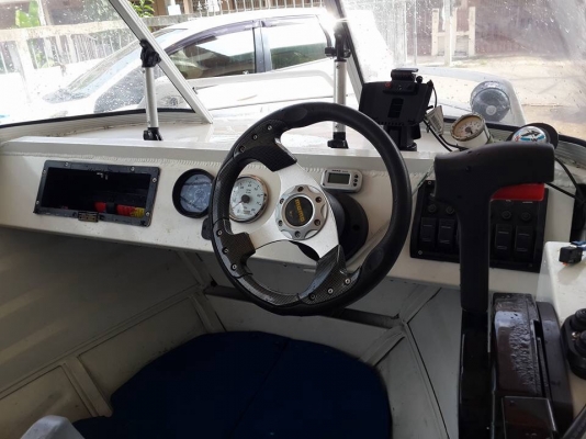 ขายเรืออลู Kimple400. เครื่อง Hondex. 40 hp. มีทริม cmc. มีทะเบียน