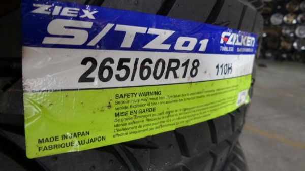ขายยางใหม่ FALKEN TZ01 265/60R18 เส้นละ 4750
