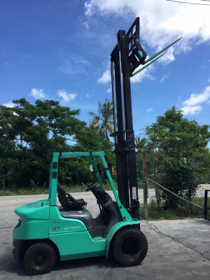 ฟอล์คลิฟต์ 2.5 ตัน MITSUBISHI รถเก่าญี่ปุ่น เสา 4 เมตร ฮิ้ง