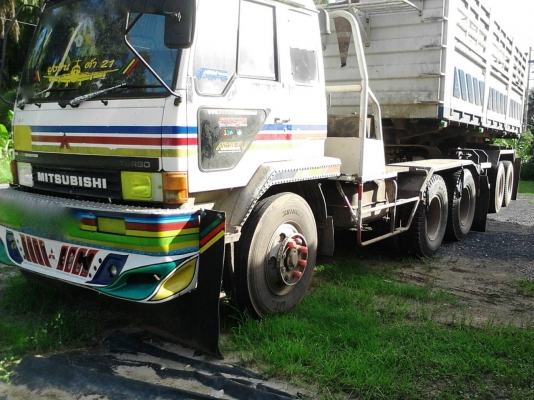 รถมิตซู 10 ล้อ หัวลาก FN527 - TC  /  220  แรงม้า.  ( ขาย แม่ , ลูก. )        สนใจติดต่อ  081 - 6079515