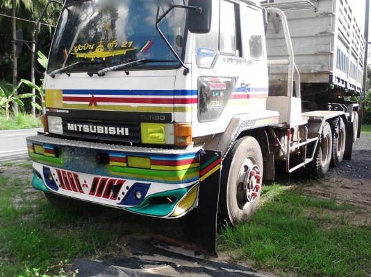 รถมิตซู 10 ล้อ หัวลาก FN527 - TC  /  220  แรงม้า.  ( ขาย แม่ , ลูก. )        สนใจติดต่อ  081 - 6079515