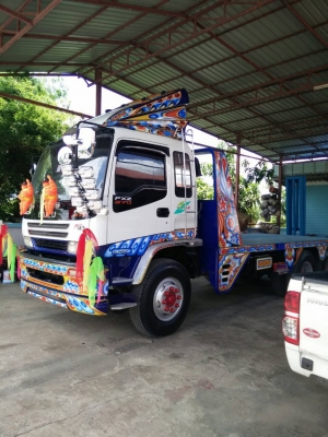 ISUZU DECA ยูโรทูปี48สวย2เพลา200แรงพร้อมกะบะลากรถเกี่ยวราคา1320000