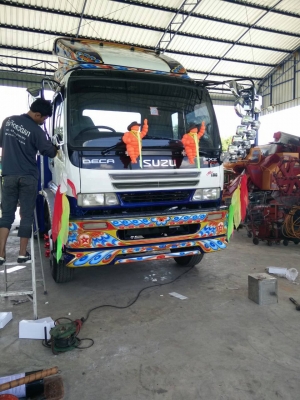 ISUZU DECA ยูโรทูปี48สวย2เพลา200แรงพร้อมกะบะลากรถเกี่ยวราคา1320000