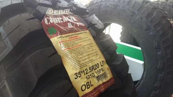 ขายยางใหม่ FEDERAL COURAGIA M/T 35X12.5R20 เส้นละ 7900