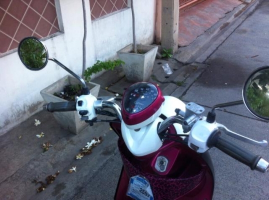 Yamaha Fino ชมพู ดำ เครื่อง สวย เดิม พร้อมใช้