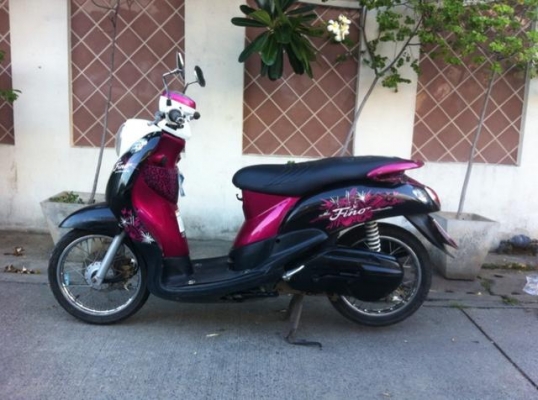 Yamaha Fino ชมพู ดำ เครื่อง สวย เดิม พร้อมใช้