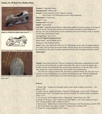 ขายกบโบราณ Antique Vintage Stanley no.90 อายุมากกว่า 50 ปี