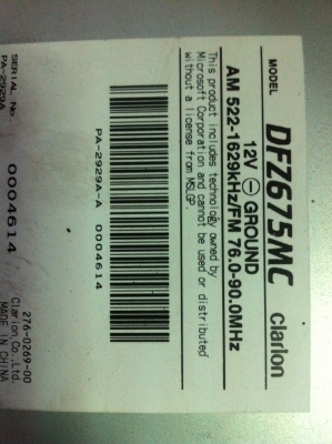 Clarion DFZ675MC 24Bit SD CARD MP3 CD AUX 1ปรีเอ้า ระบบREC อัดลงเครื่อง ไฟเปลี่ยนได้12สี สภาพสวย มือ2 ญี่ปุ่น Clarion DFZ675MC 24Bit SD CARD MP3 CD AUX 1ปรีเอ้า ระบบREC อัดลงเครื่อง ไฟเปลี่ยนได้12สี สภาพสวย มือ2 ญี่ปุ่น