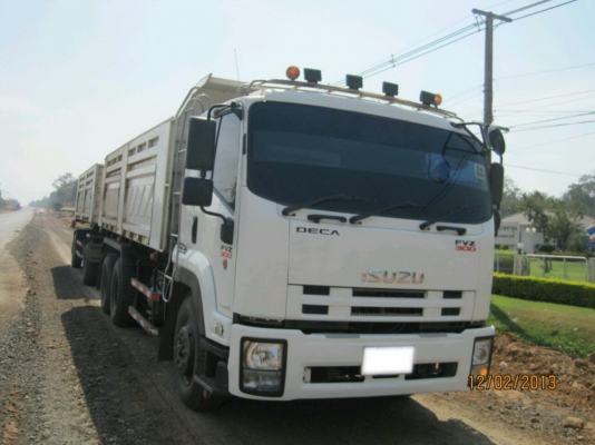 ขายรถบรรทุกพ่วงดั้ม ISUZU DECA 300 ปี53กระบะดั้มสามมิตร เครื่องดี คัสชีส์สวยๆๆ พร้อมใช้งานครับ