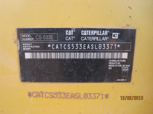 ขายรถบดสั่นสะเทือนCATERPILLAR *CAT CS533EASL03371*เครื่องดี สภาพสวย พร้อมใช้งานครับ