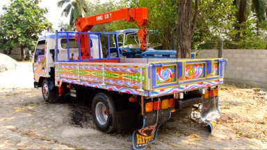 ขายหกล้อ มิตซู แครนเตอร์ รถสภาบใหม่ ป้ายแอง ติดเครนเก่าญี่ปุ่น    ninsai 2.5 v T แท้ รถห้างไทย ปี39 หัวเดิมห้าง