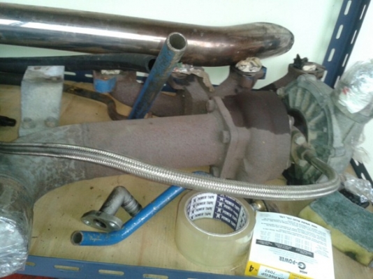 ขาย เทอร์โบรถไถฟอร์ดพร้อมเขาและแป๊ปน้ำมันเครื่องครบชุด