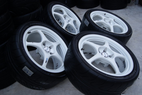 ขายลัอเเท้ENKEI PR02 ขอบ18 กว้าง 9นิ้วet+15ทั้ง 4 ล้อ PCD 114.3