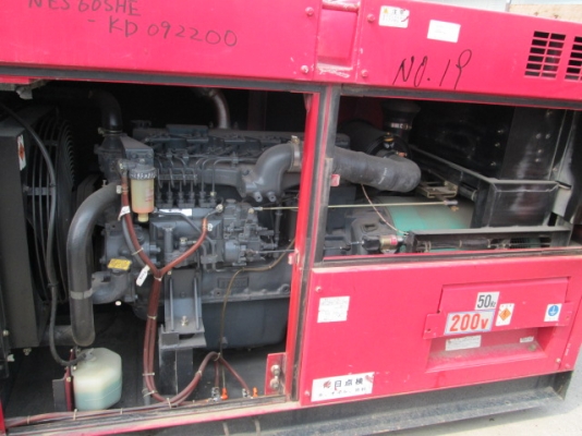 ขายเครื่องปั่นไฟ Nippon sharyo NES 60 SH-E นำเข้าจากญี่ปุ่น