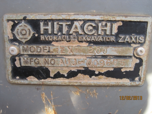 ขาย HITACHI ZX 200 รุ่น8 71xx ชม. เครื่องดี แอวแน่ ช่างล่างเต็ม ไฟฟ้าครบ