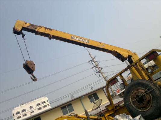 ขายรถเทเลอร์ 6 ล้อ HINO KR320 ติดตั้งเครน 3 พร้อมรถแทรกเตอรื D2-5