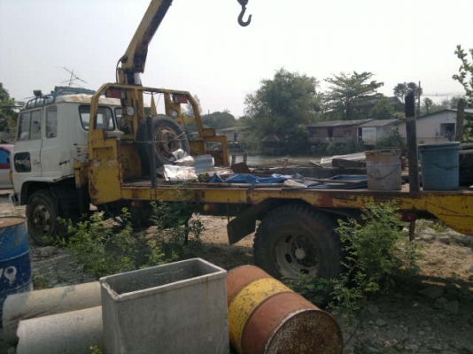 ขายรถเทเลอร์ 6 ล้อ HINO KR320 ติดตั้งเครน 3 พร้อมรถแทรกเตอรื D2-5