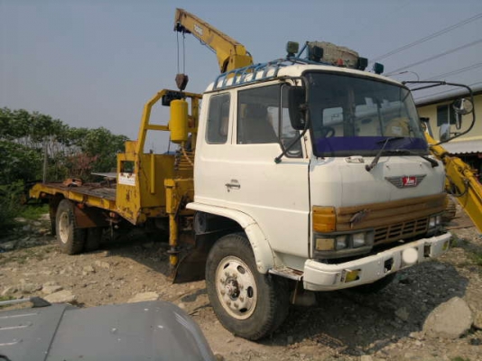 ขายรถเทเลอร์ 6 ล้อ HINO KR320 ติดตั้งเครน 3 พร้อมรถแทรกเตอรื D2-5