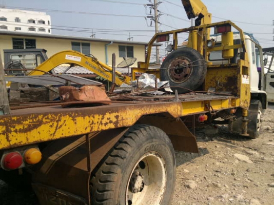 ขายรถเทเลอร์ 6 ล้อ HINO KR320 ติดตั้งเครน 3 พร้อมรถแทรกเตอรื D2-5