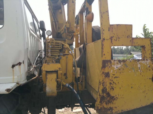 ขายรถเทเลอร์ 6 ล้อ HINO KR320 ติดตั้งเครน 3 พร้อมรถแทรกเตอรื D2-5