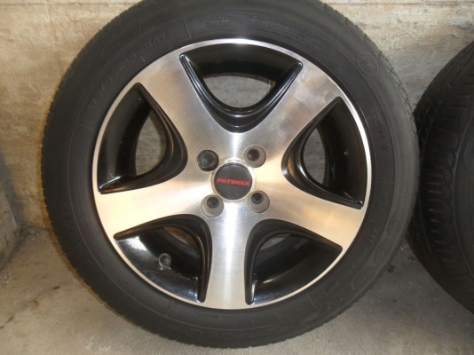 ล้อแม็ก 15นิ้ว 4รู100 + ยาง ล้อแม็ก 15นิ้ว 4รู100 + ยาง