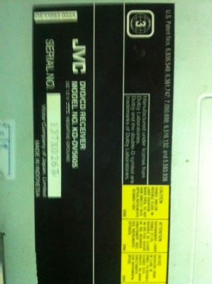 JVC KD-DV5606 เครื่องศูนย์ DVD USB VCD MP3 CD FMไทย AUX ปรีเอ้า มือ2 ยางปิดUSBยังอยู่ครบ JVC KD-DV5606 เครื่องศูนย์ DVD USB VCD MP3 CD FMไทย AUX ปรีเอ้า มือ2 ยางปิดUSBยังอยู่ครบ