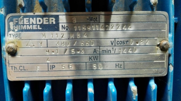 Sale>> มอเตอร์เกียร์ FLENDER HIMMEL 5.5 HP. Made in Germany อัตราทด 1:25 พร้อมใช้ 089-2499-123 นครปฐมครับ