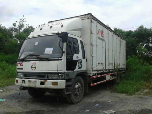 ขายรถบรรทุก 6 ล้อตู้แห้งประตู 10 บานยาว 7.20 เมตร HINO FF1J 220 แรงม้าติดแก็ส NGV ราคา 530000
