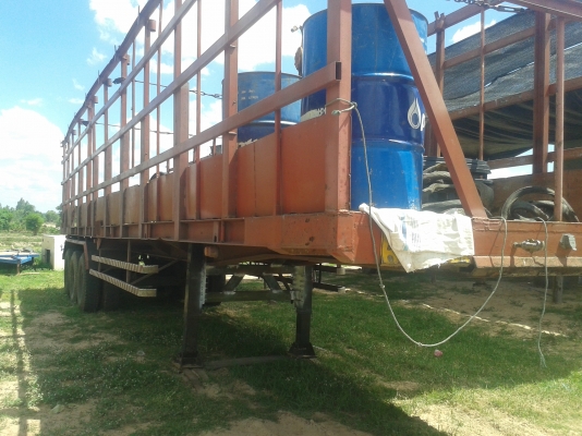 ขายด่วนหางพื้นเรียบ ใส่คอกวิ่งอ้อย 3 เพลา