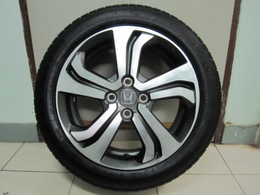 ขายล้อแม็ก Honda City พร้อมยางป้ายแดงขอบ 16 ตุ่มหน้ายางยังมีอยู่