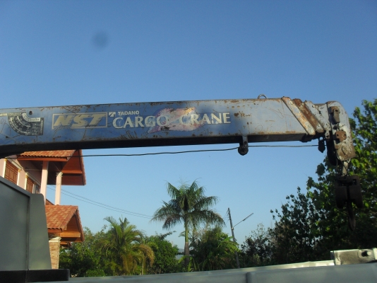 HINO FC2W 120 แรง ดั๊ม ไฟฟ้าครบ ติดเครน TADANO 3.6 ตัน