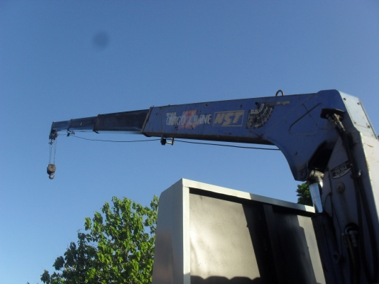 HINO FC2W 120 แรง ดั๊ม ไฟฟ้าครบ ติดเครน TADANO 3.6 ตัน