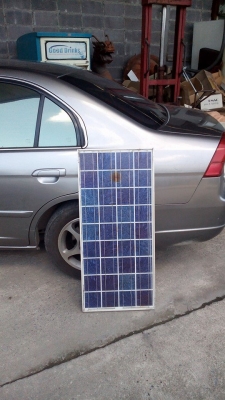 ขายแผ่นโซล่าเซลล์มือสอง17โวล 50 วัตร