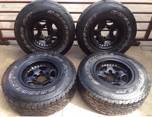ล้อแท้ Interspeed ขอบ15 พร้อมยาง Bridstone 31 10.5 R15 สิ้นปี11 ดอกเต็ม