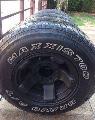 ล้อแท้ JRD Germany ขอบ15 6รู139 กว้าง 8.5นิ้ว off -5 พร้อมยาง All Maxxis 30 9.5 R15 ปี12 สภาพสวย
