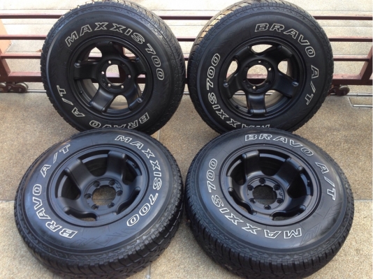 ล้อแท้ JRD Germany ขอบ15 6รู139 กว้าง 8.5นิ้ว off -5 พร้อมยาง All Maxxis 30 9.5 R15 ปี12 สภาพสวย