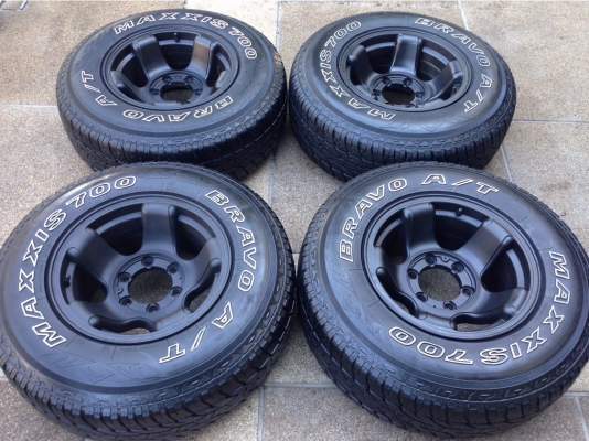 ล้อแท้ JRD Germany ขอบ15 6รู139 กว้าง 8.5นิ้ว off -5 พร้อมยาง All Maxxis 30 9.5 R15 ปี12 สภาพสวย