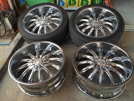 ล้อแม็กขอบ22 6รู139 กว้าง9.5 ออฟ18