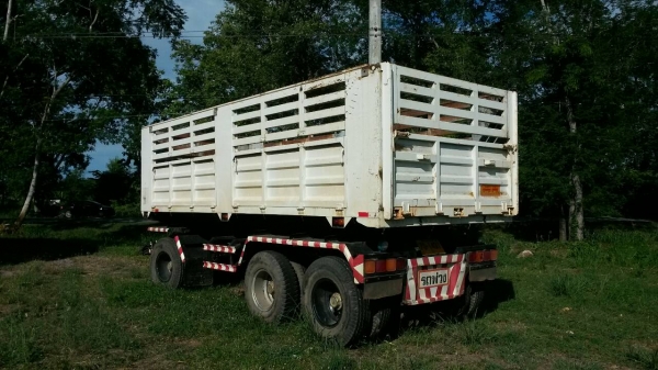 ขายด่วนหางพ่วงดั้มของใหม่3เพลาแท้ยาว6.5เมตรปี56สภาพ100\%