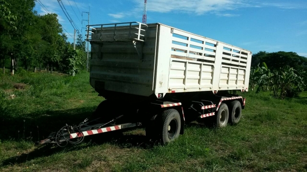 ขายด่วนหางพ่วงดั้มของใหม่3เพลาแท้ยาว6.5เมตรปี56สภาพ100\%