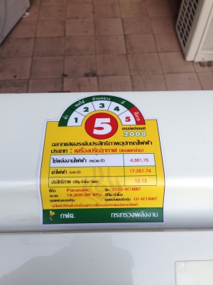 **** ขายแอร์ Panasonic 18000 BTU สภาพสวย **** **** ขายแอร์ Panasonic 18000 BTU สภาพสวย ****