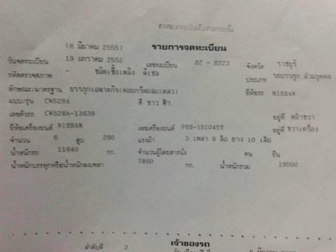 ขายรถโม่ปูน 6คิวNISSAN UD cw 52 290แรง2เพลาเอกสารพร้อมโอนราคาถูก 580,000 ขายรถโม่ปูน 6คิวNISSAN UD cw 52 290แรง2เพลาเอกสารพร้อมโอนราคาถูก 580,000